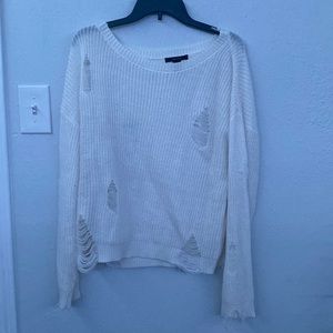 Distressed Knit Sweater